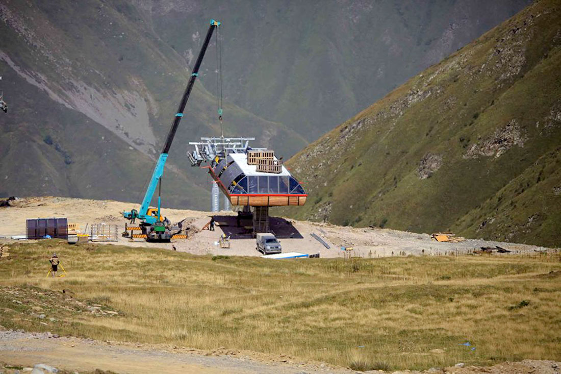 Expansion of the ski area in the resort Gudauri, Georgia